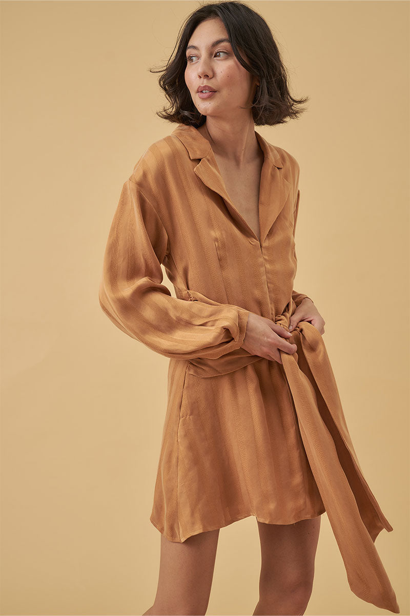 Mon Renn women's Clothing Sydney Eternal Mini Dress Gold