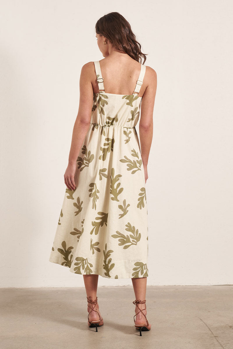 Mon Renn women's Clothing Sydney Cream Midi Dress