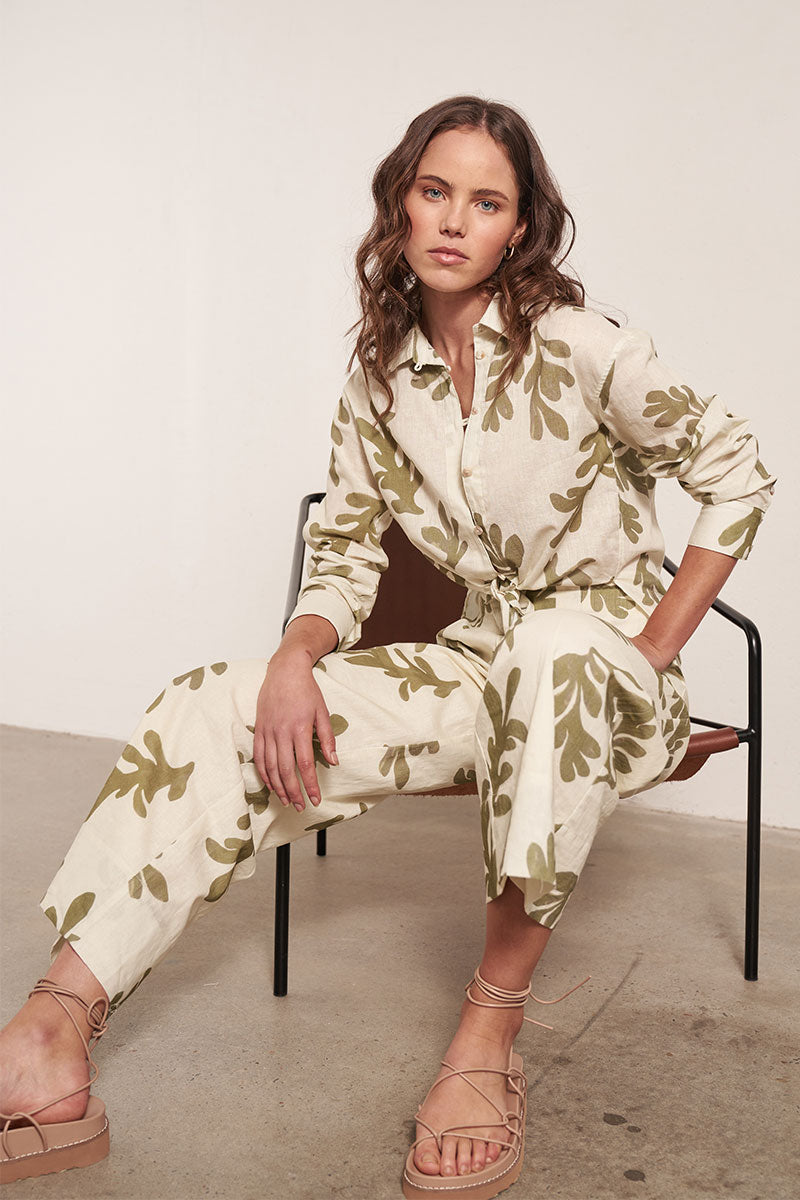 Mon Renn women's Clothing Sydney Cream Shirt