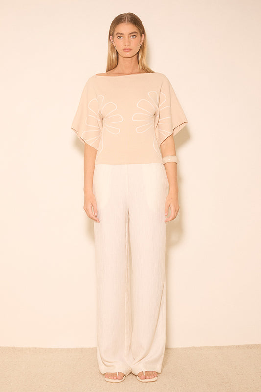 VENTURE KNIT TOP CREAM