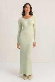 GENESIS KNIT DRESS - SAGE