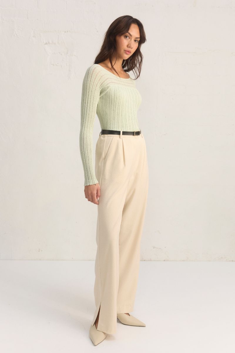 GENESIS KNIT TOP - SAGE