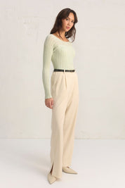 GENESIS KNIT TOP - SAGE