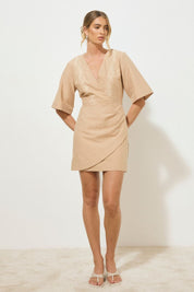ROSARIO MINI DRESS NEUTRAL