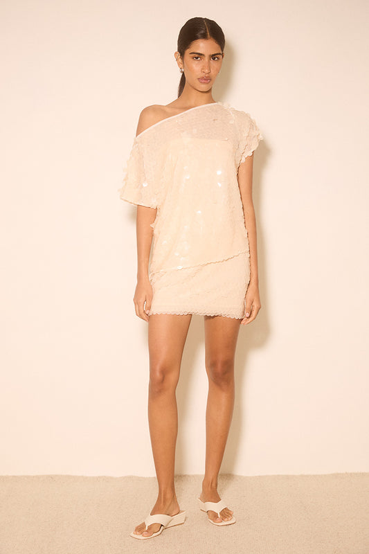 ELIXIR SEQUIN SKIRT CREAM