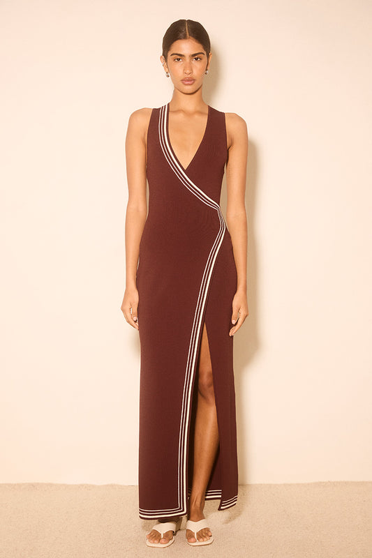 ESPLANADE KNIT DRESS RAISIN