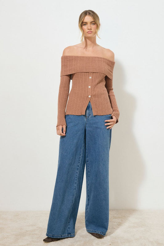 ETERNAL KNIT TOP HAZELNUT