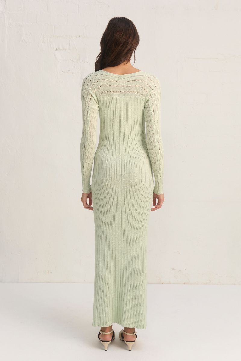 GENESIS KNIT DRESS - SAGE