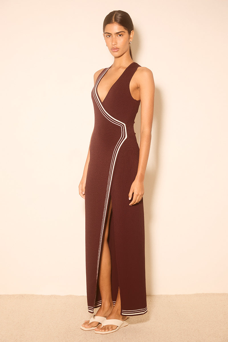 ESPLANADE KNIT DRESS RAISIN