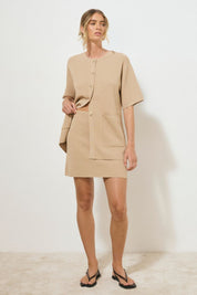 MEMOIR KNIT SKIRT STONE