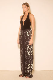 Nile Knit Top Black / Cream