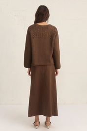 MYTH KNIT JUMPER COFFEE