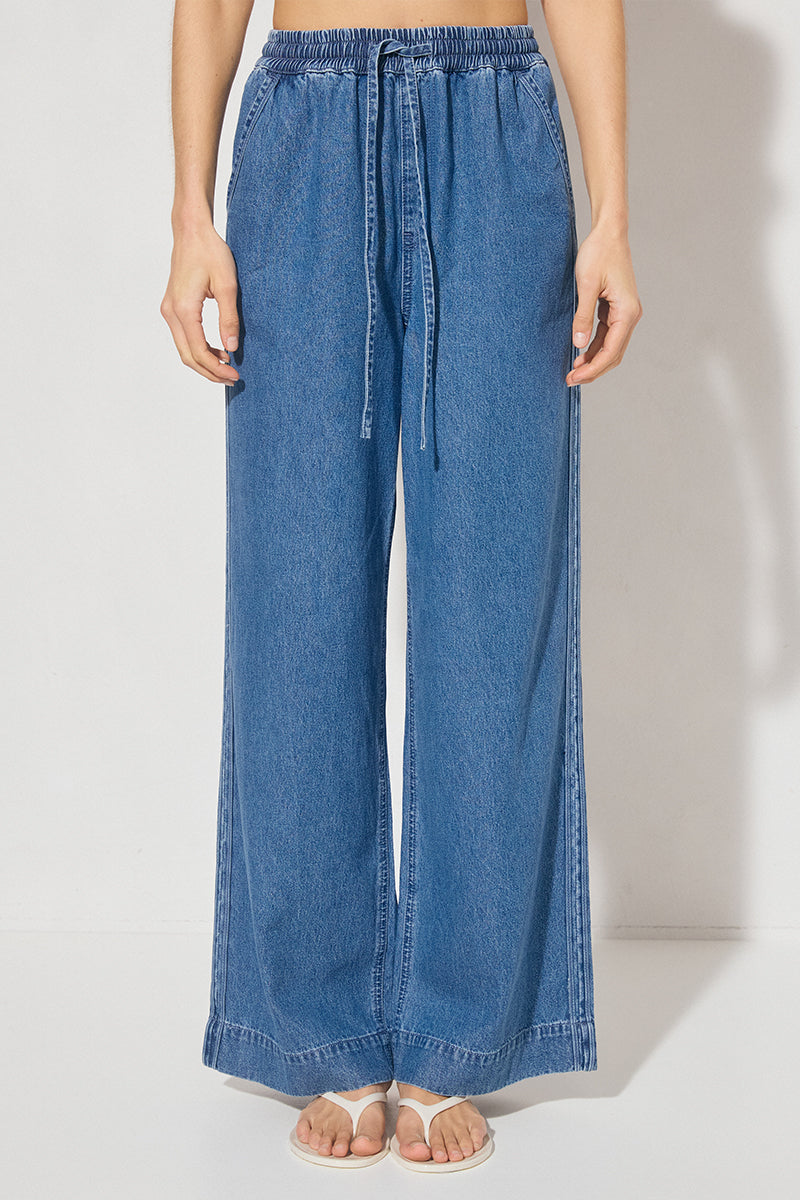 Indigo Denim Pant Mid Blue – MØN RENN