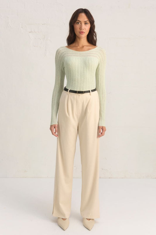 GENESIS KNIT TOP - SAGE