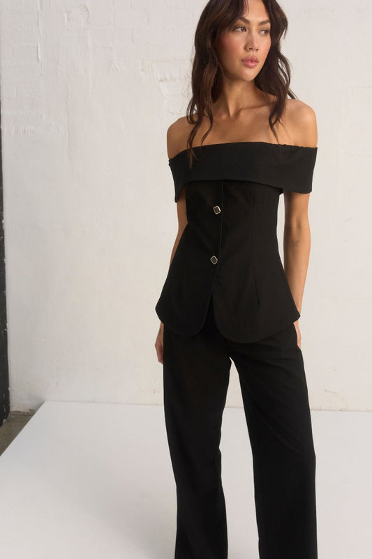 HAVEN TOP - BLACK