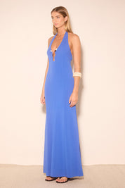 NILE KNIT DRESS AZUL BLUE