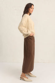 HERITAGE KNIT JUMPER CREAM