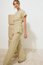 LOTUS PANT OLIVE STONE