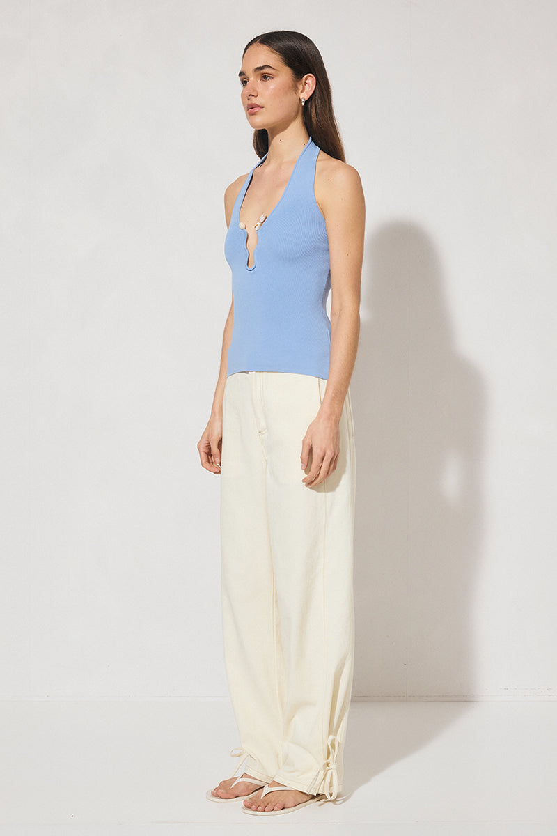 Nile Knit Top Powder Blue