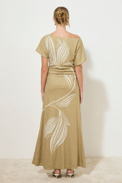 AFFAIR DRESS OLIVE