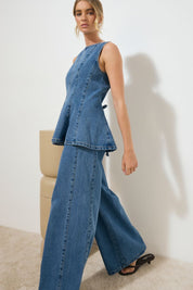 NOMADA DENIM PANT MID INDIGO