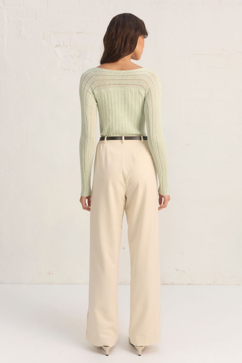 GENESIS KNIT TOP - SAGE