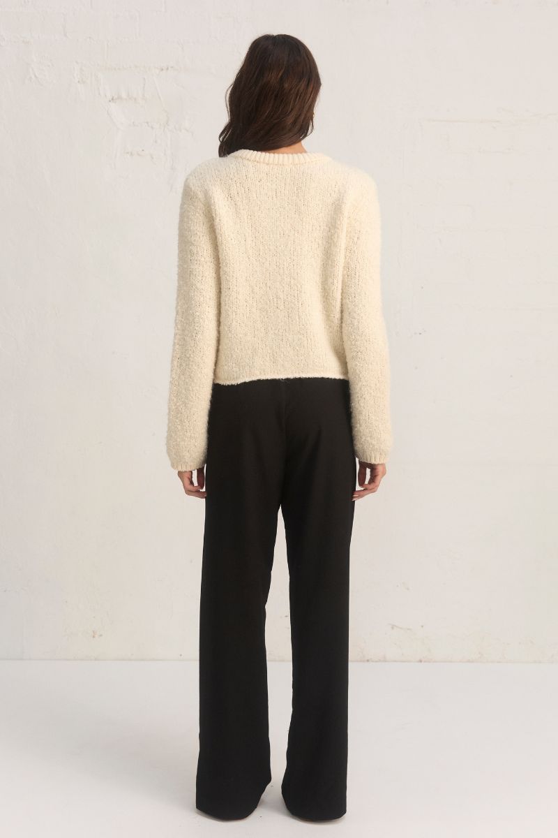 FABLE KNIT CARDIGAN CHALK