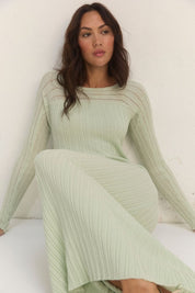 GENESIS KNIT DRESS - SAGE
