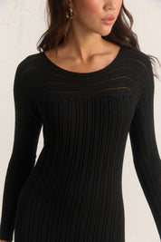 GENESIS KNIT DRESS - BLACK