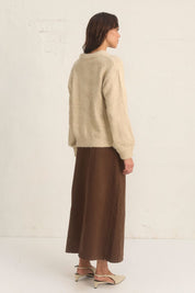 HERITAGE KNIT JUMPER CREAM