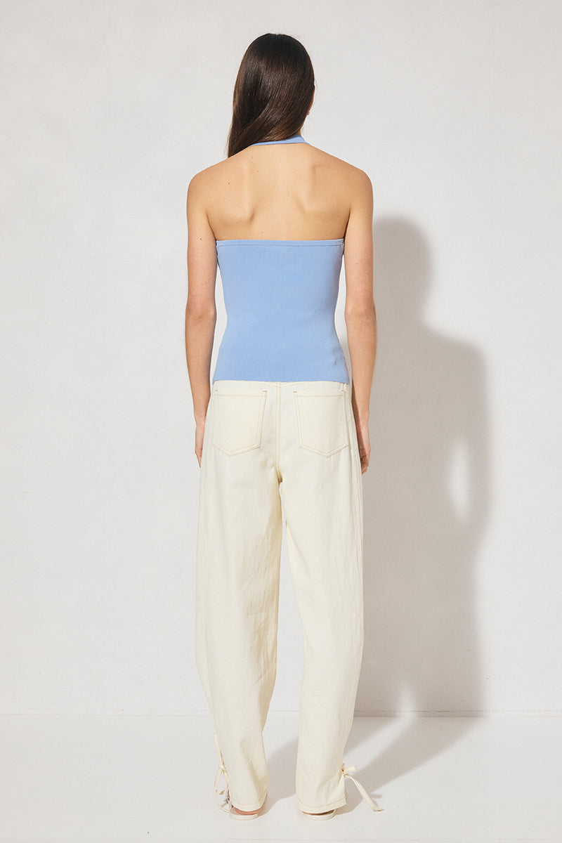 Nile Knit Top Powder Blue