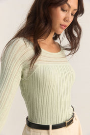 GENESIS KNIT TOP - SAGE