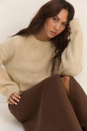 HERITAGE KNIT JUMPER CREAM