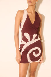 SIERRA MINI DRESS PLUM SWIRL