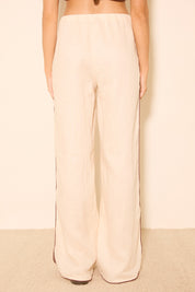 Aleria Pant Cream Contrast Bind