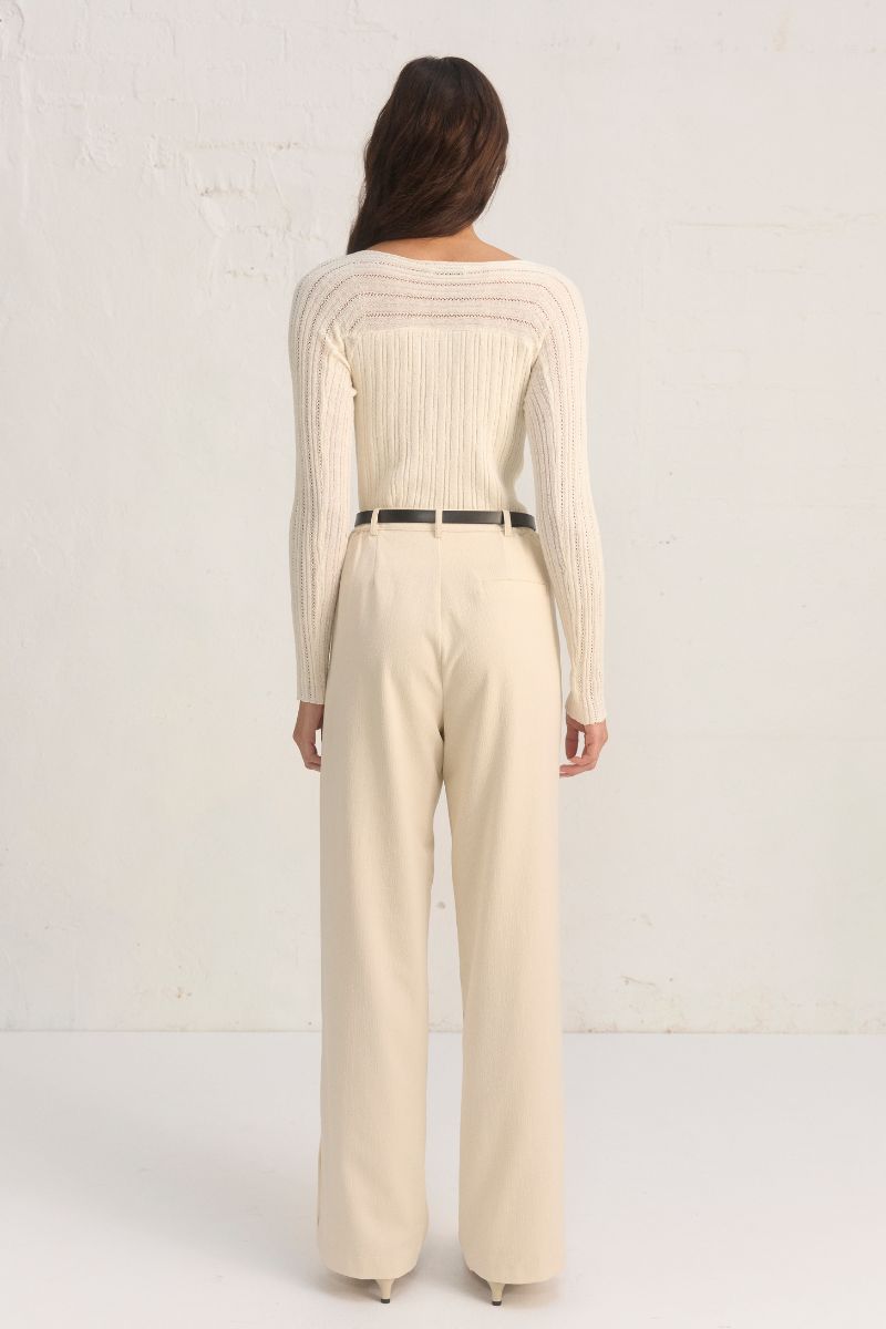GENESIS KNIT TOP - CREAM