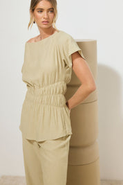 LOTUS TOP OLIVE STONE