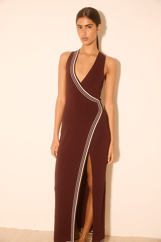 ESPLANADE KNIT DRESS RAISIN