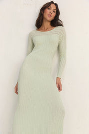 GENESIS KNIT DRESS - SAGE