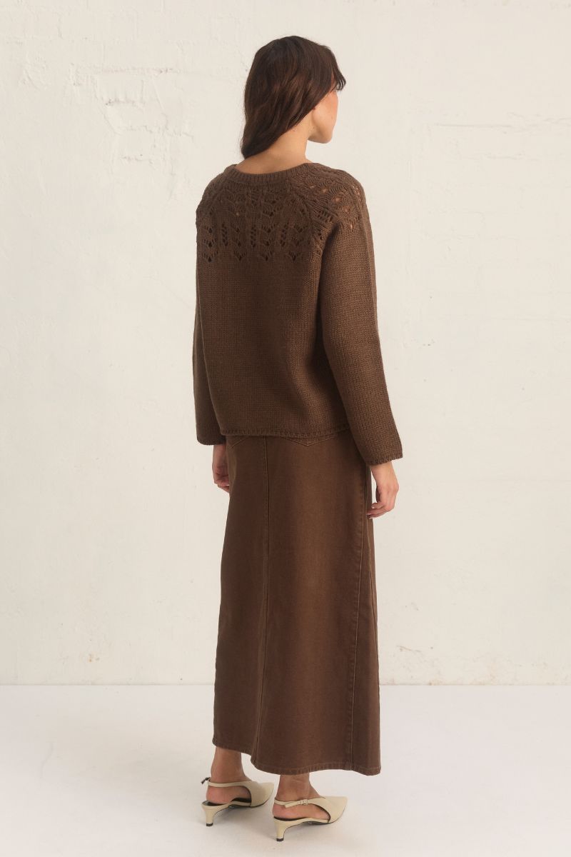 MYTH KNIT JUMPER COFFEE
