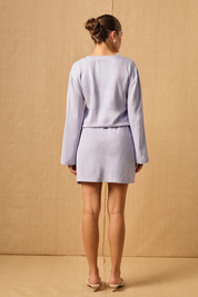 SEYCHELLES MINI DRESS - VINTAGE BLUE