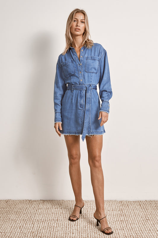 ODYSSEY MINI DRESS-DENIM