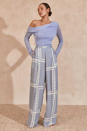 AZUL KNIT TOP - HERON BLUE