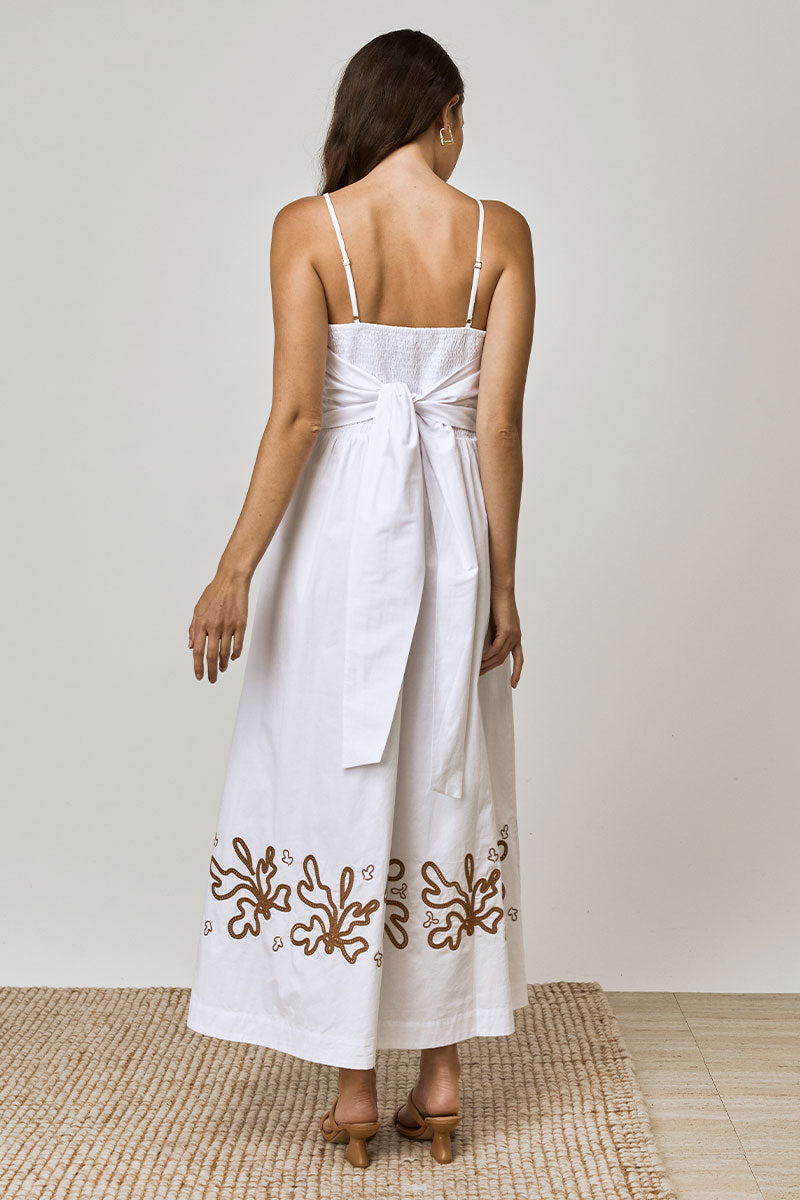Mon Renn women's Clothing Sydney Mystique Midi Dress White