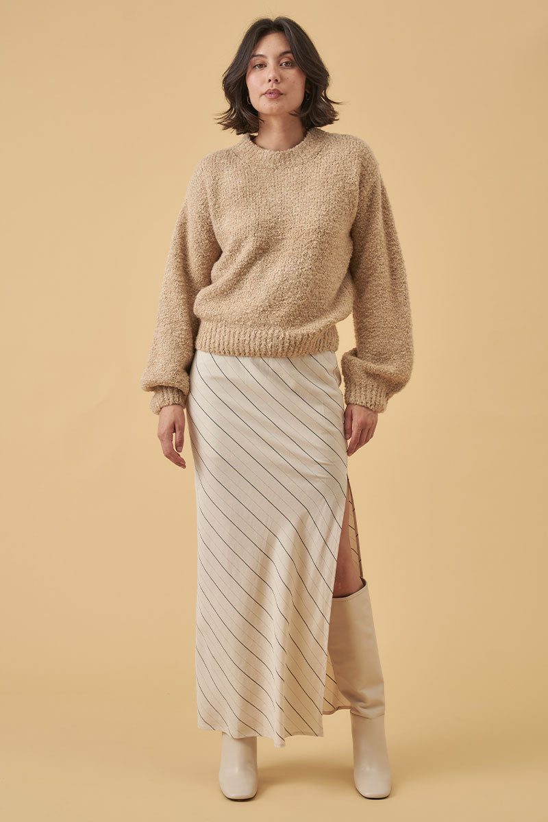 Mon Renn women's Clothing Sydney enlighten knit jumper cream