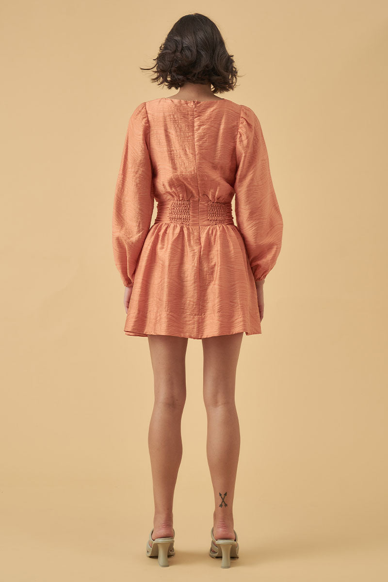 Mon Renn women's Clothing Sydney reign mini dress orange