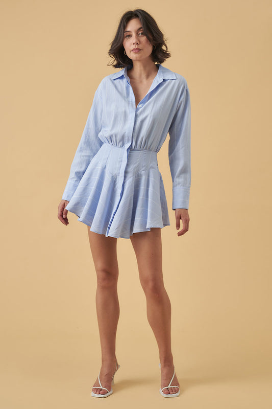 Mon Renn women's Clothing Sydney valley mini dress blue