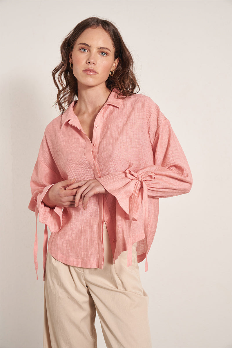 Mon Renn women's Clothing Sydney Carlo Blouse Pink