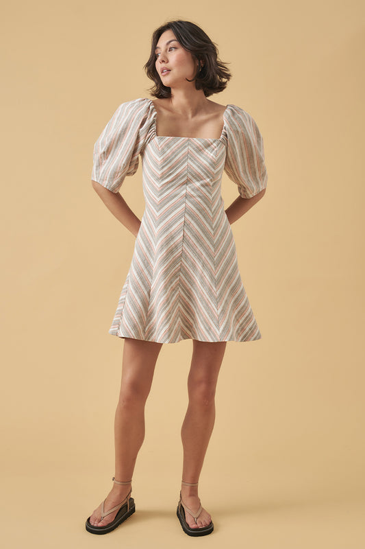 Mon Renn women's Clothing Sydney Euphoria mini Dress Stripe