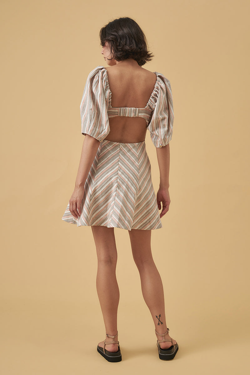 Mon Renn women's Clothing Sydney Euphoria mini Dress Stripe